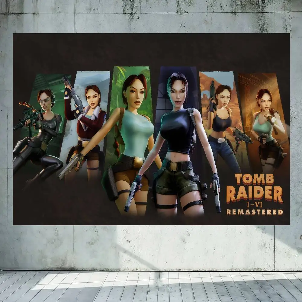 T-Tomb R-Raider Remastered 150x200cm 60x90cm Flag Decoration Outdoor Picnic Party Home Camping Party Art Hanging Banner