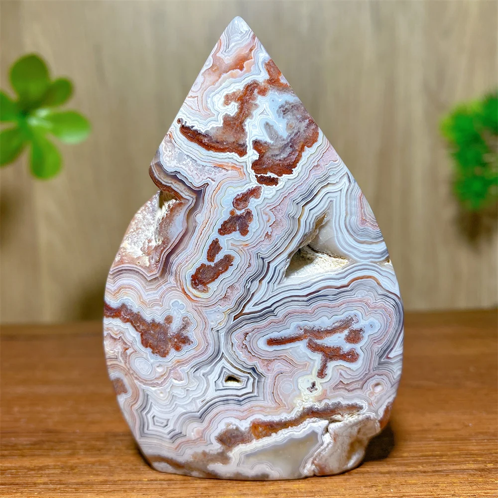 

Natural Mexican Lace Agate Free Form Flame Shape Torch Mineral Specimen Reiki Meditation Energy Chakra Witchcraft Healing Gfts