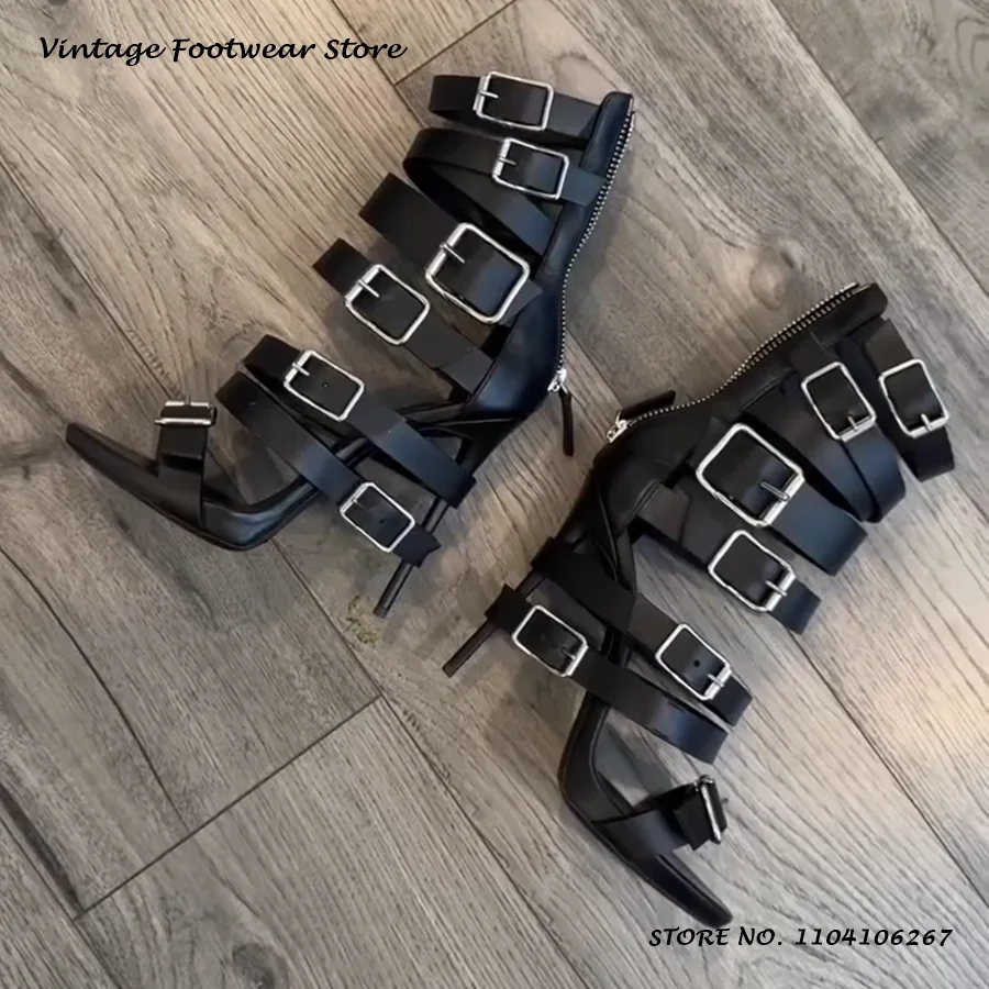 Black Gladiator Buckle Strap S - đánh giá và giá Vintage Old Fashion