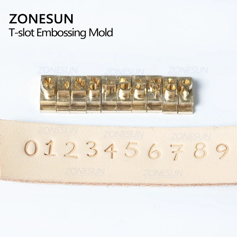 ZONESUN Hot foil Stamping Letter Movable Brass Mold Custom Logo Alphabet Symbol Press Stamp Craving Tool Branding Iron Leather