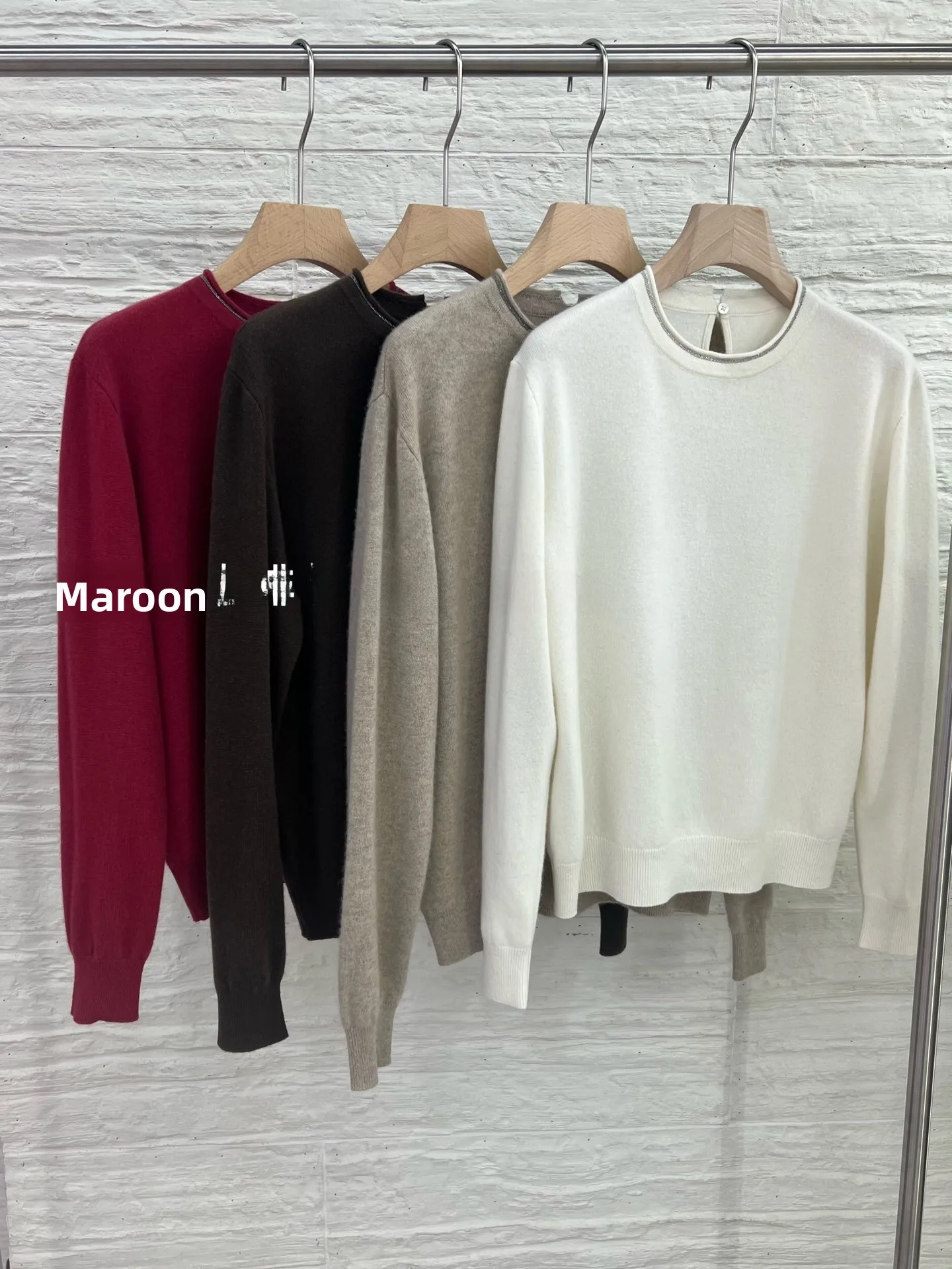 

Ele повседневный трикотаж Camere, круглый свитер Ne для женщин, модный универсальный женский топ, теплый стандартный крой