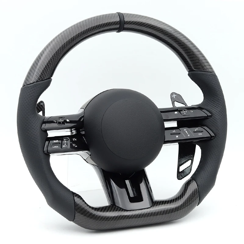

Carbon Car Steering Wheel for Mercedes Benz AMG W204 W177 W205 W206 W221 W222 Cls Glc Gle Gls Gla Cla Glk Slc C63 E63 G63 GLA45