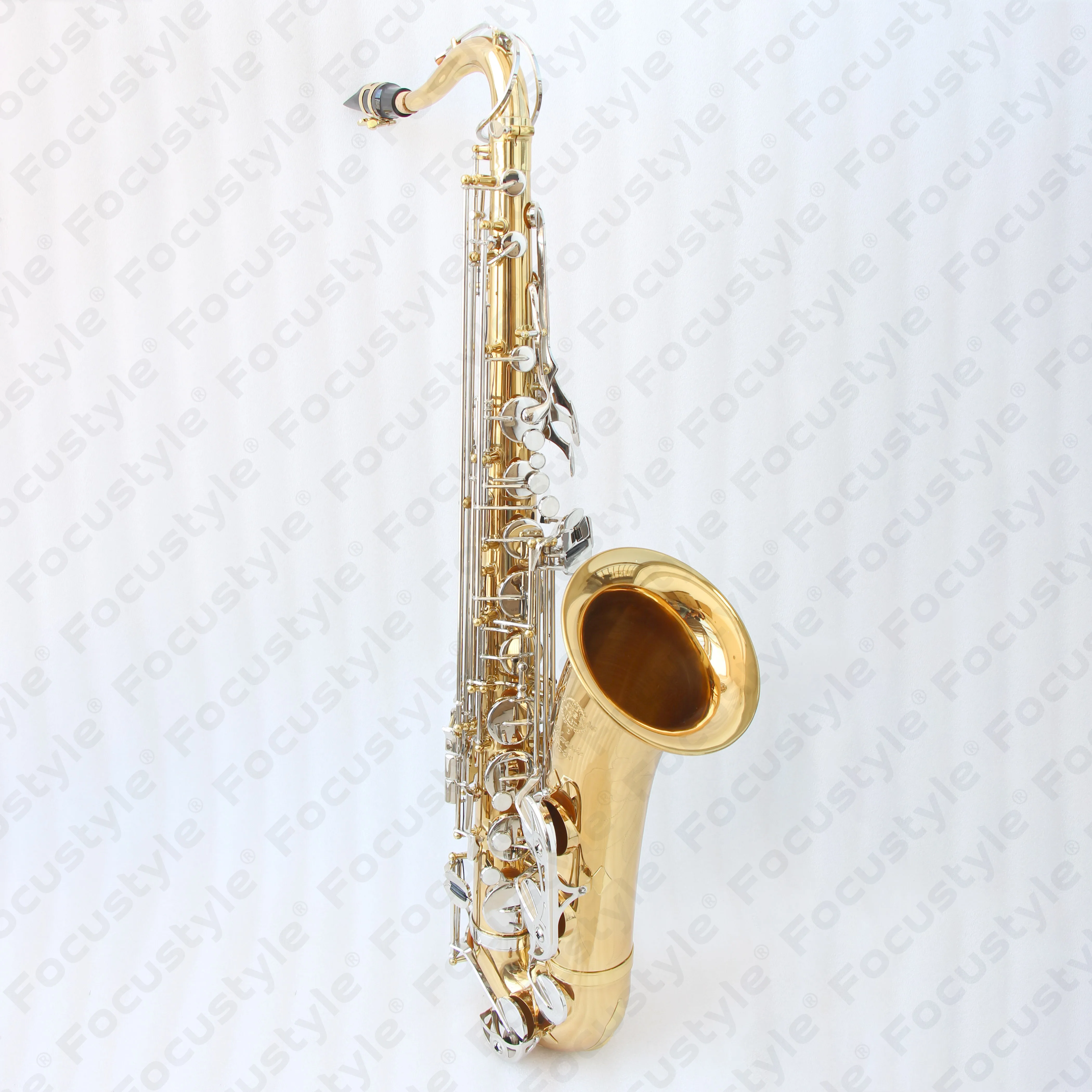 Tenor Saxophone Flat BB Tenor Saxophone Brass Gold Lacquered Body And Nickel Plate Keys Saxophone Tenor Brass With Case