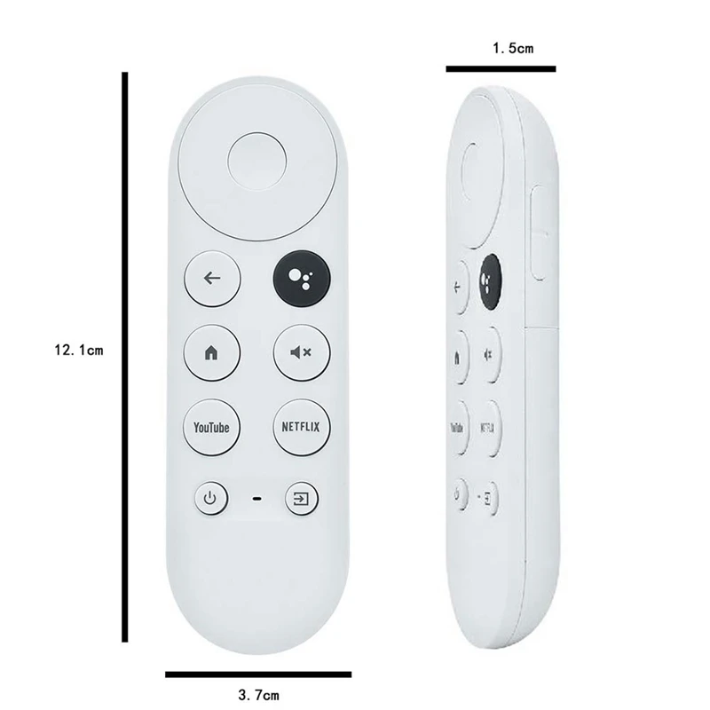 ABUO Replacement Remote Control G9N9N for Google TV 4K Snow, Bluetooth Voice, White