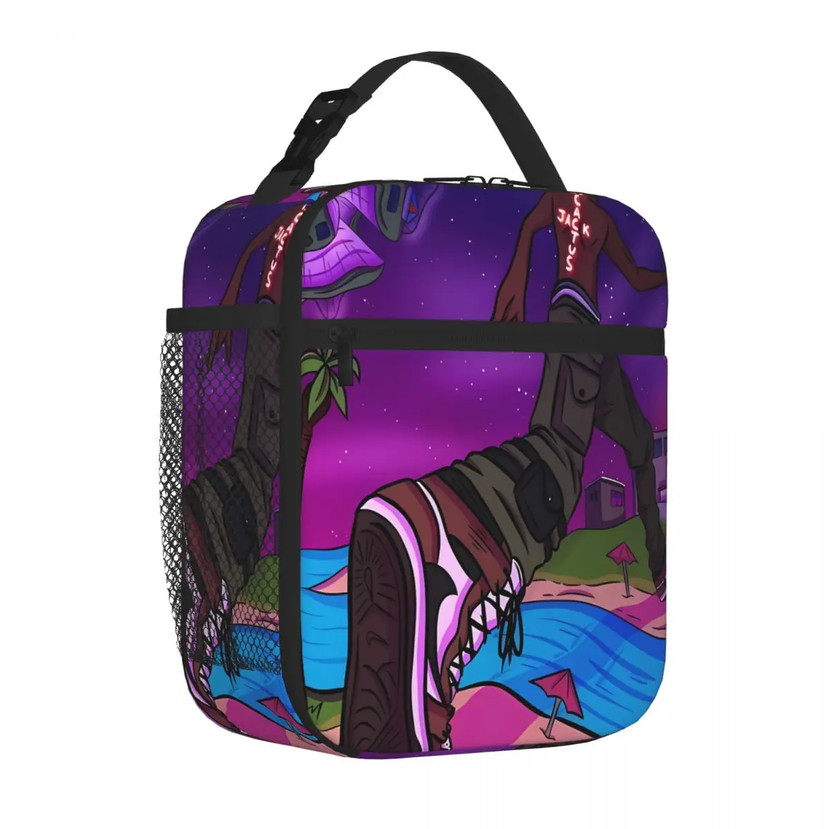Bestselling Travisscott Jack Cactus Plaid Insulated Food Bag Daycare Meal Lightweight Lunch Bag