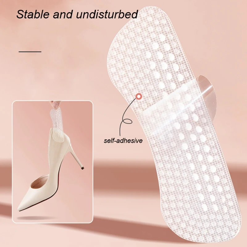 1 Pair Silicone Heel Shoe Stickers Non-slip Soft Protective Case Women Men Foot Care Insert Ease Pain foot pads Protector