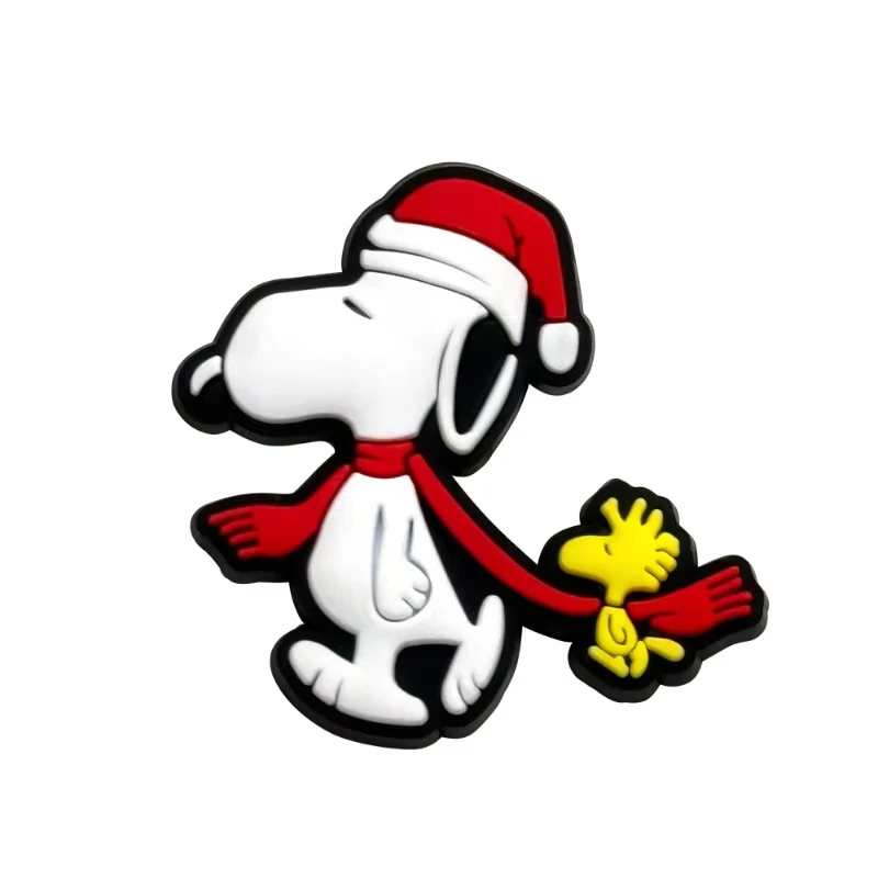 MINISO Colgantes para zapatos de dibujos animados de Snoopy, accesorios decorativos para zuecos y sandalias, accesorios para manualidades DIY