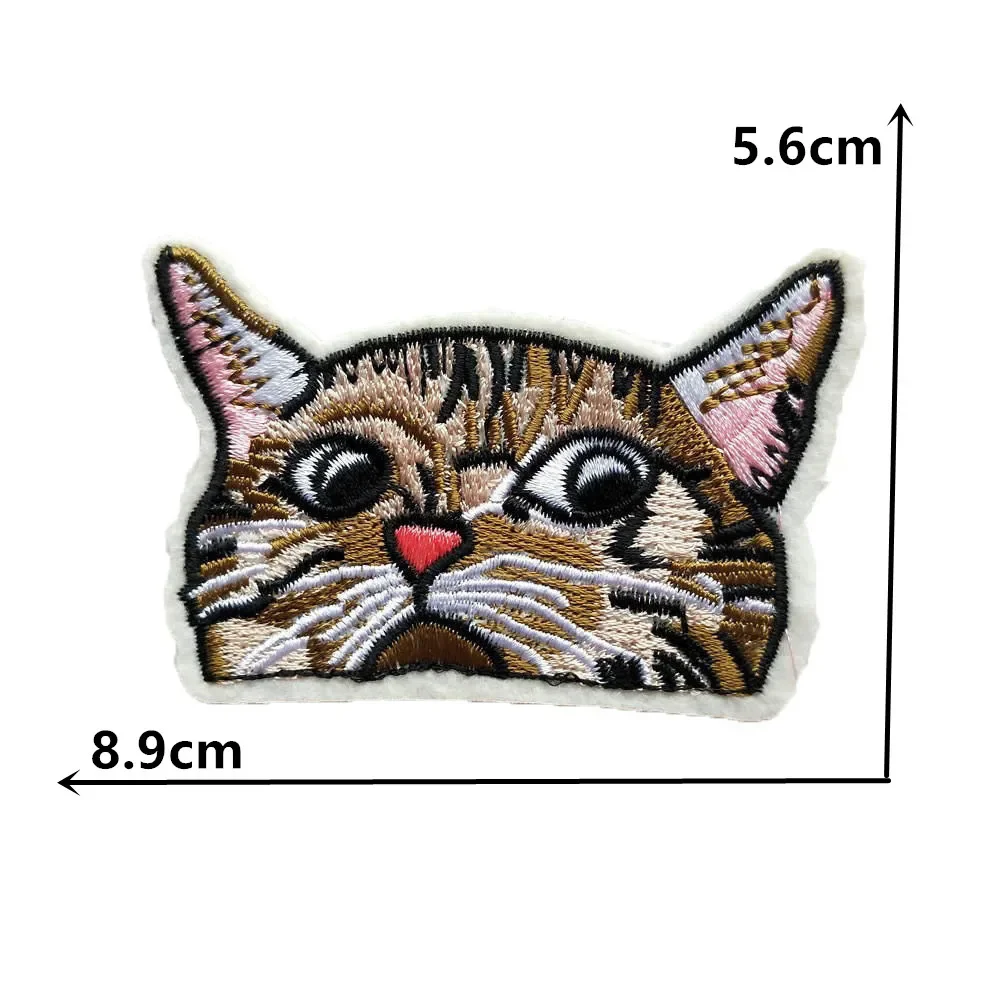 Fashion Cartoon Cat Cloth Applique Applique Clothes Pants Embroidery DIY Decorative Clothes Ironing Clothes Stickers Accessories