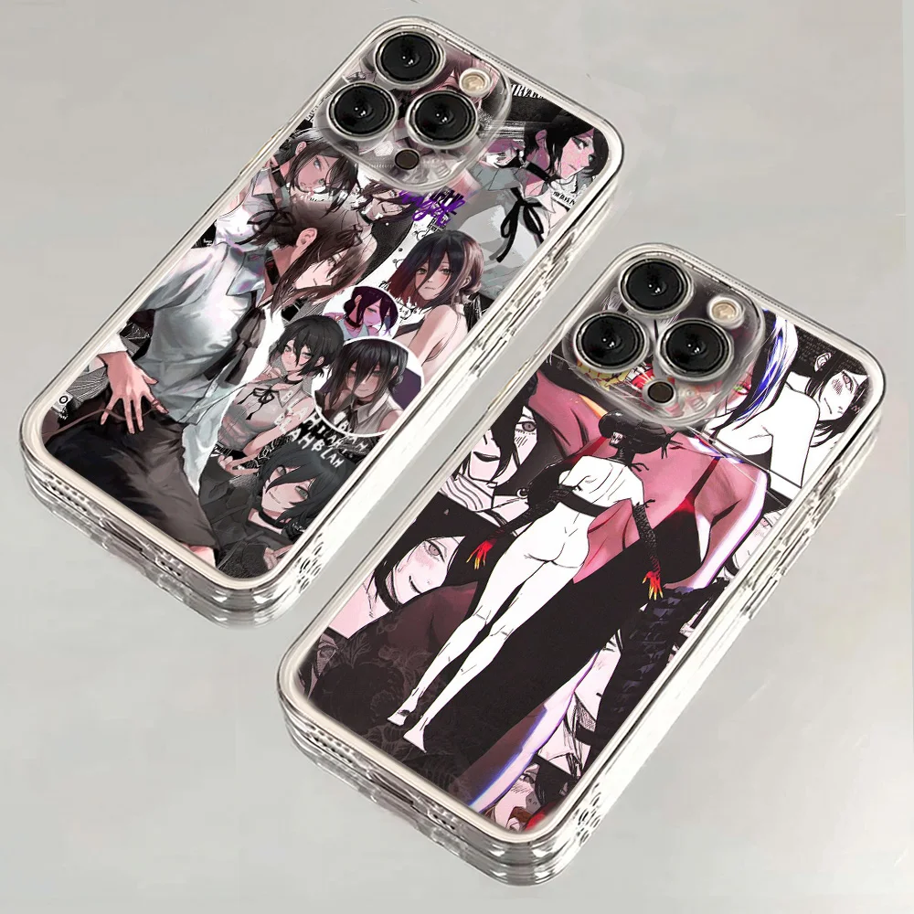 Coque de téléphone Anime Cool tronçonneuse homme Reze, étui pour Samsung A07 A36 A26 A56 A16 A06 A55 A35 A25 A15 A05 A54 A34 A24 A14 A13 A53 A33