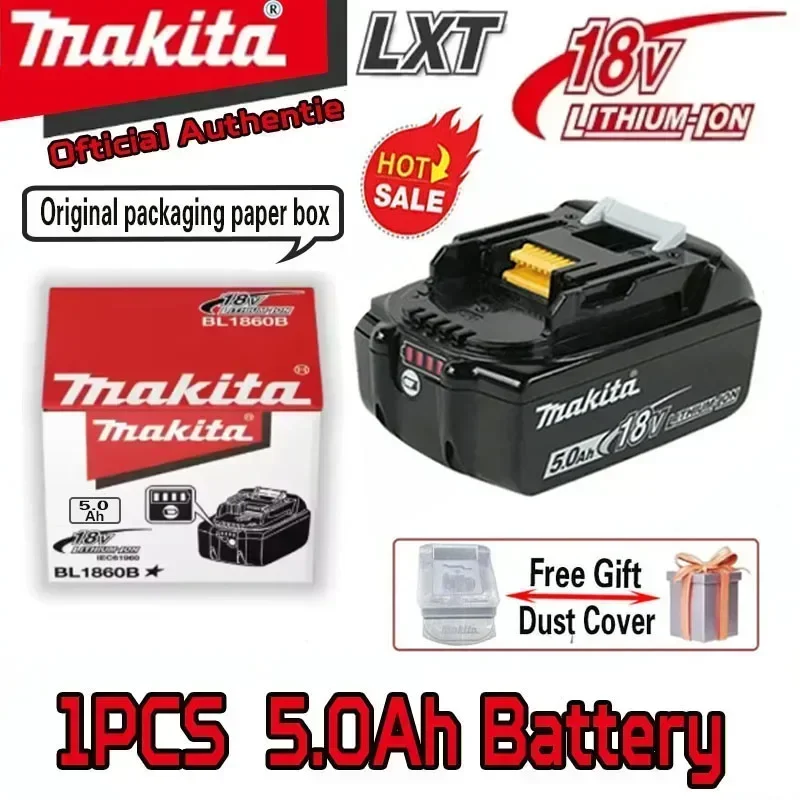 100% Originele Makita Batterij, Makita 18V Gereedschap Batterij Voor Makita DDF487 DGA404 DTW700 DTD173 DHP487 DJV182 Met DC18RC Lader