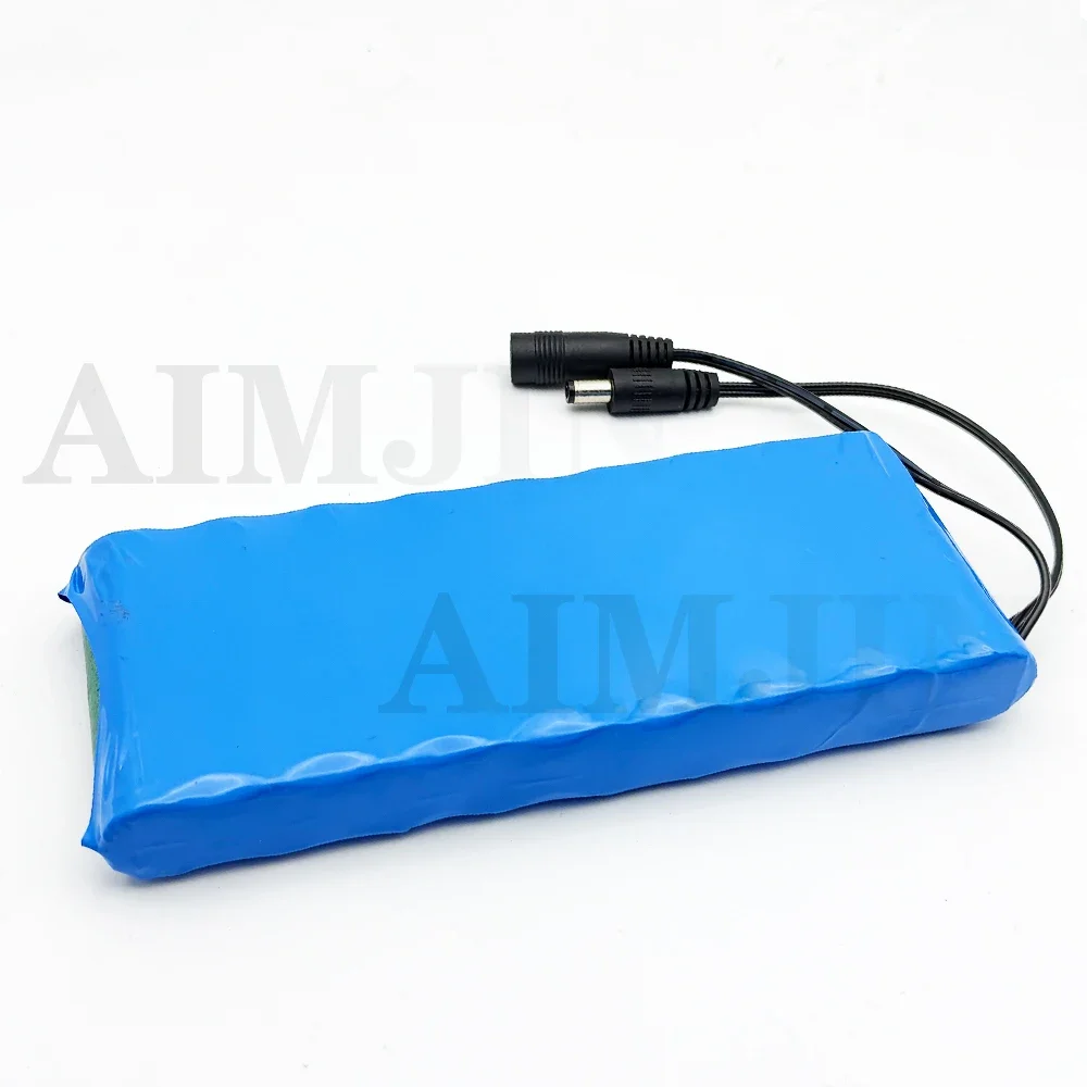12 V 8 Ah 3S3P Akku wiederaufladbarer Lithium-Ionen 18650 12 V 8000 mAh DC 12,6 V große Kapazität mit BMS
