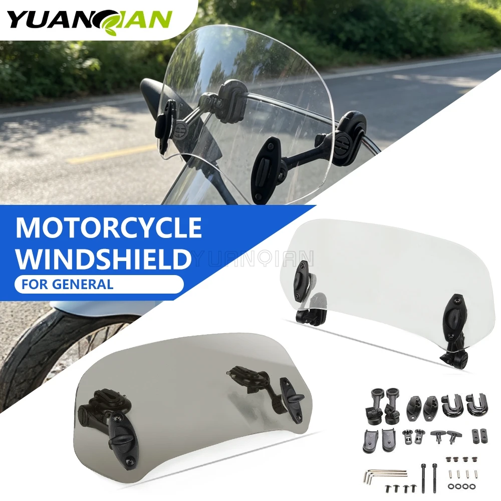 For Universal Vehicle Model ZX9R For Kawasaki ZX6R ZX-6R ZX7R ZX10R ZX12R ZX14R Plastic & Acrylic Motorcycle Parts Windscreen