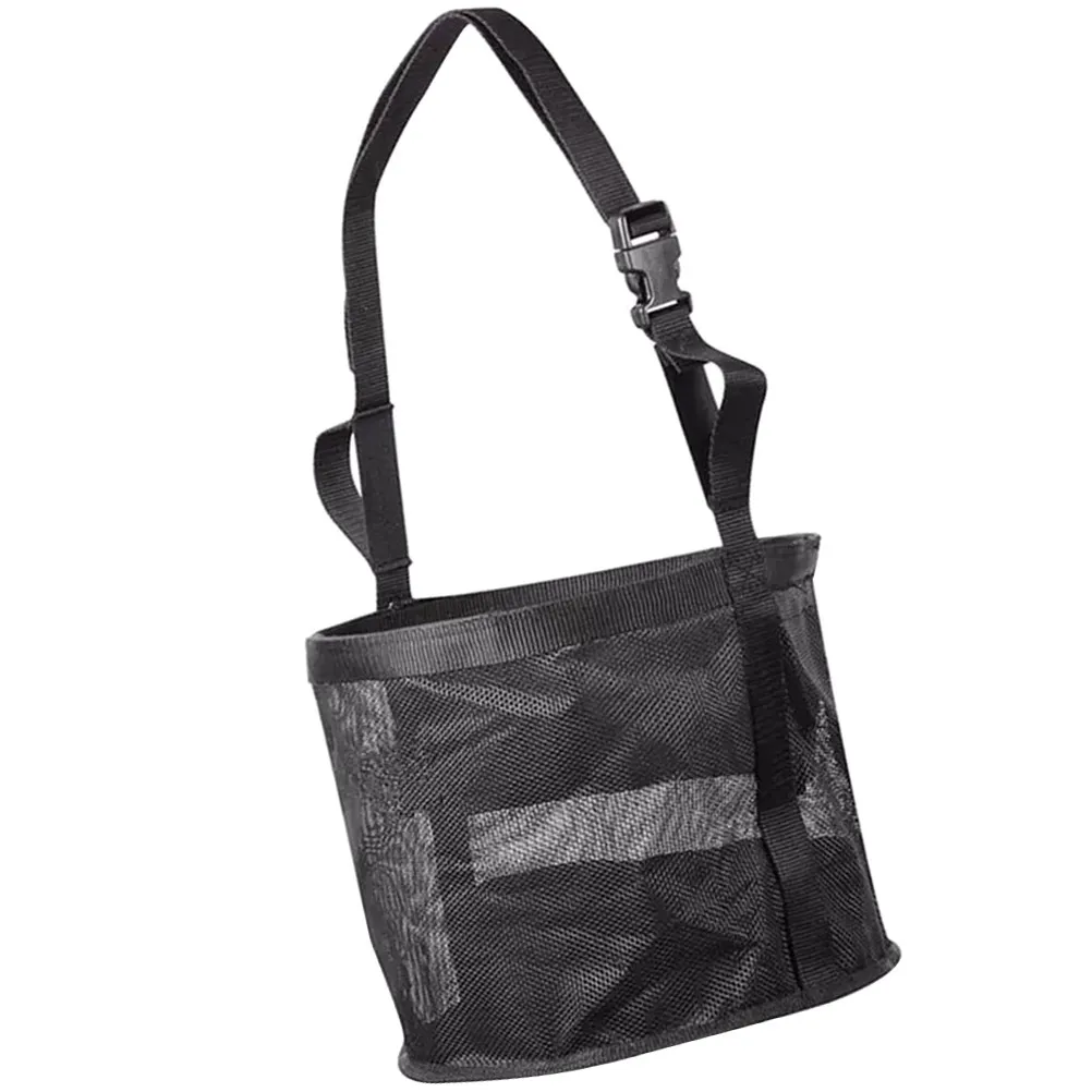 

Прочная сетчатая сумка для кормления лошадей, многоразовый мешок для сена и соломы, портативный, подвесной, снижает потерю корма, незаменимый фермерский инвентарь