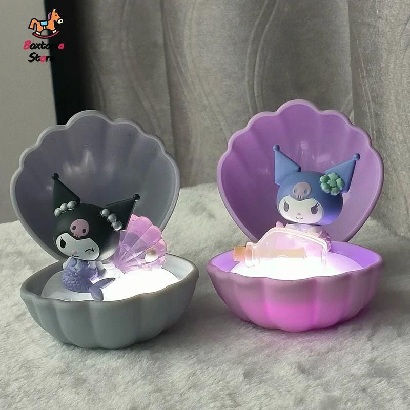 

New Genuine Sanrio Pearl Mermaid Series Figures Blind Box Glowing Toy Ornament Hello Kitty Mystery Box Collection Birthday Gift