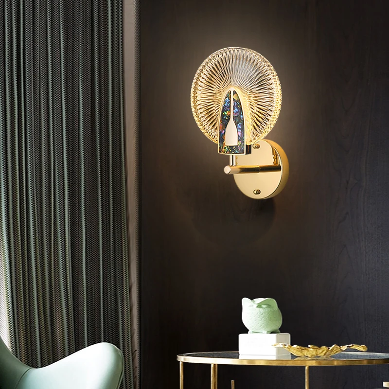

Light luxury wall lamp Bedroom bedside lamp Living room Modern minimalist corridor Aisle Hotel stairs Minimalist background wall