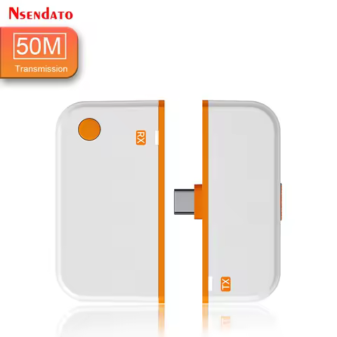 50m USB C HDMI Wireless Video Transmitter and Receiver Extender 1080P HDMI Type-C Wifi Display TV Stick Dongle Adapter for PC TV