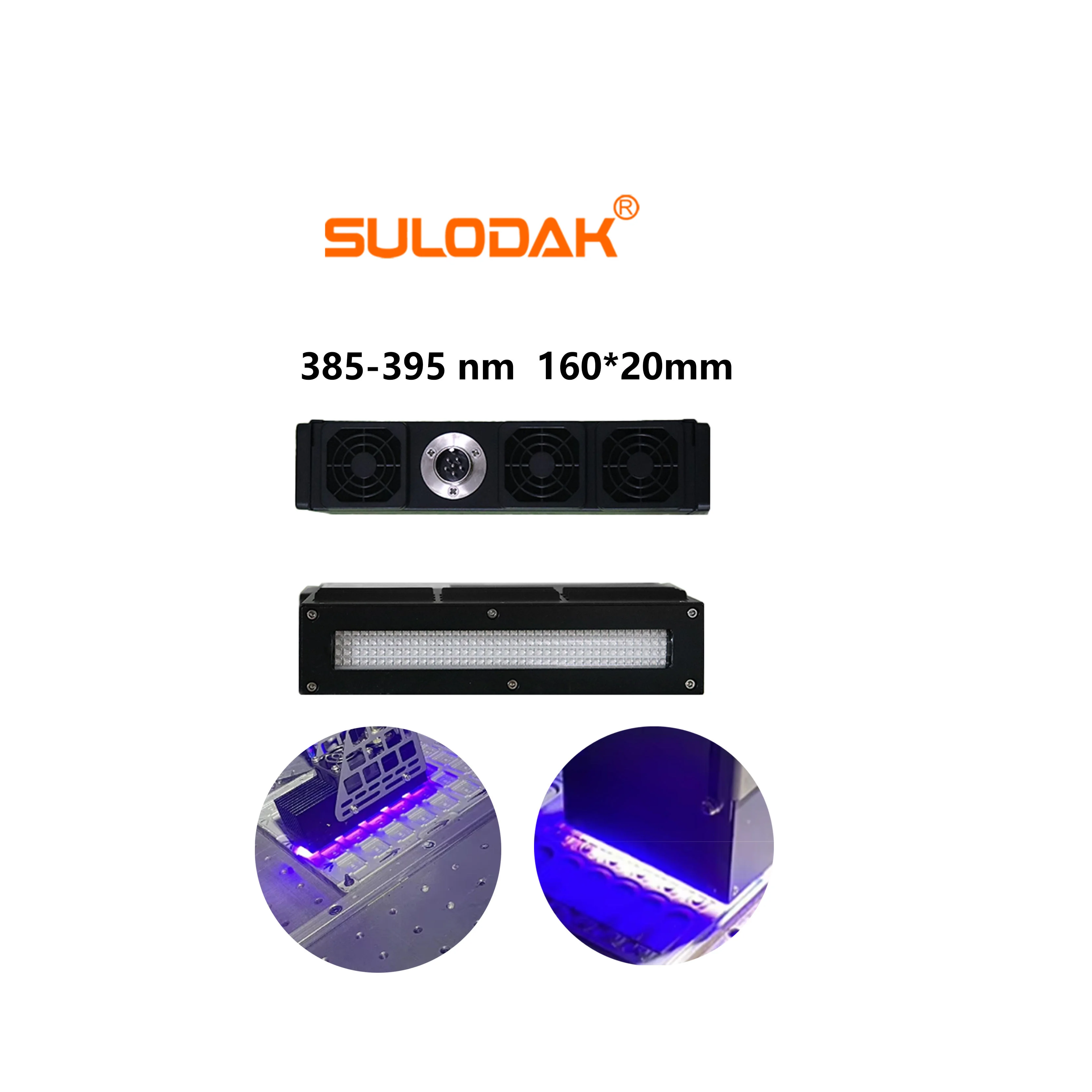 385nm 395nm LED  Drying Lamp For Ricoh GH2220  I3200 5th 7th Generation Multi Printhead  Roll To Roll Photo Printer