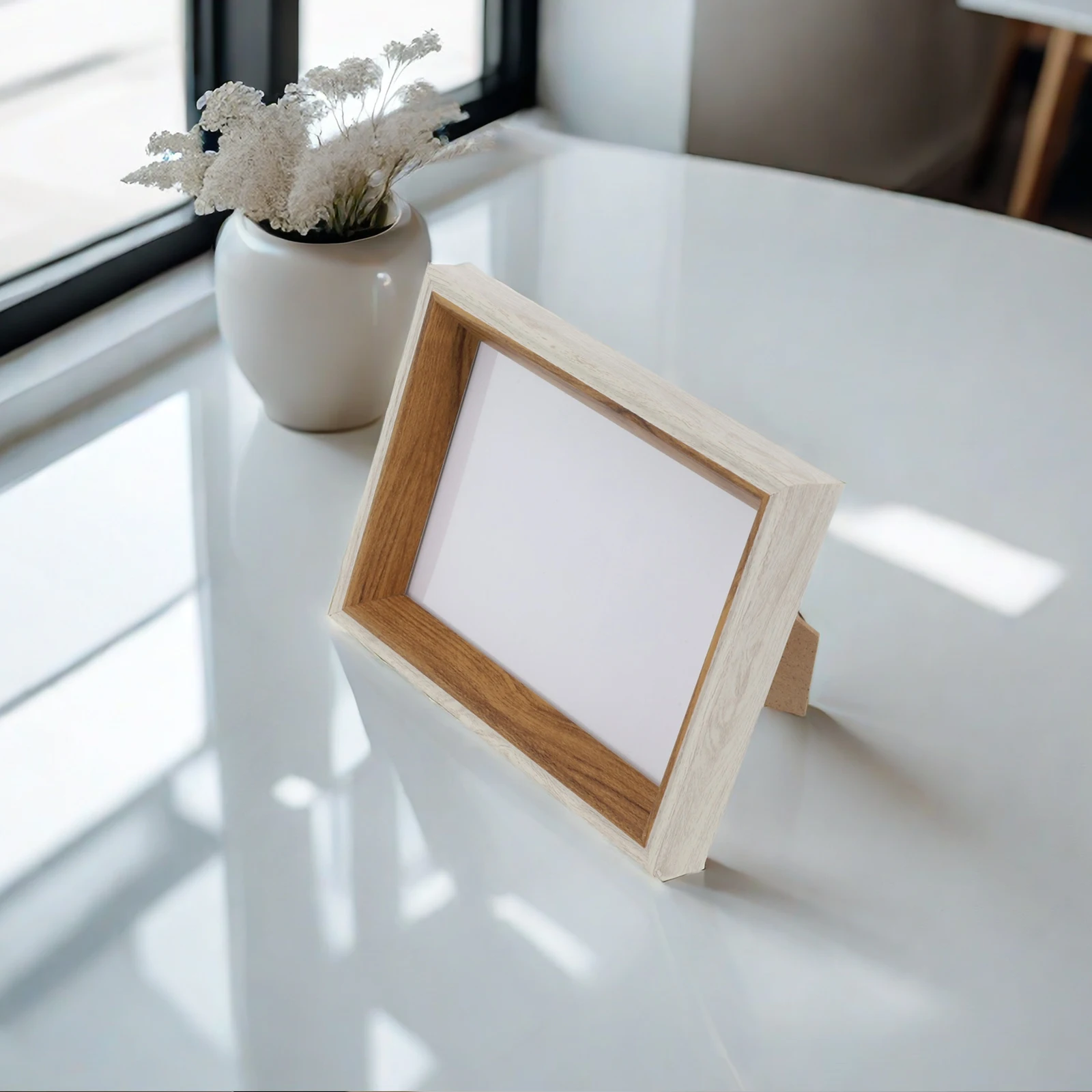 Resin Finished Photo Frame Compatible with 5 6 7 10 Inch and For A4 Photos For Use on Shelves Desks or Wall Mounts
