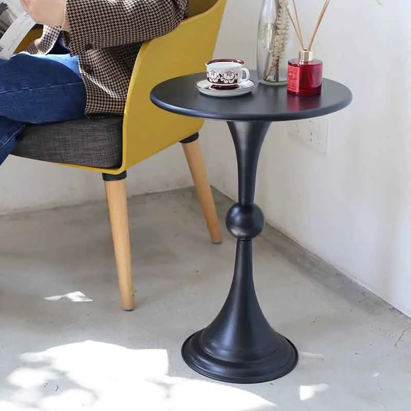k*-Nordic Furniture,Iron Art Coffee Table,Round Metal Tea Table,Home Living Room Sofa Side Table,Creative Storage Desk