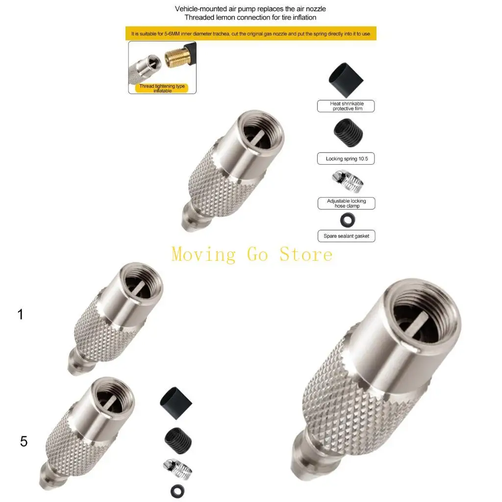 B5XD Wearproof 6.5mm Car Air Nozzle Air Line Hose Compressor Fitting Connector