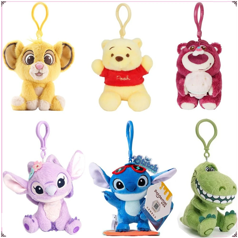 

Hot Sales Disney Cartoon Keychains Couple Bag Pendant Keyrings Motorcycle Key Chains Decorative Ornaments Kids Birthday Gifts
