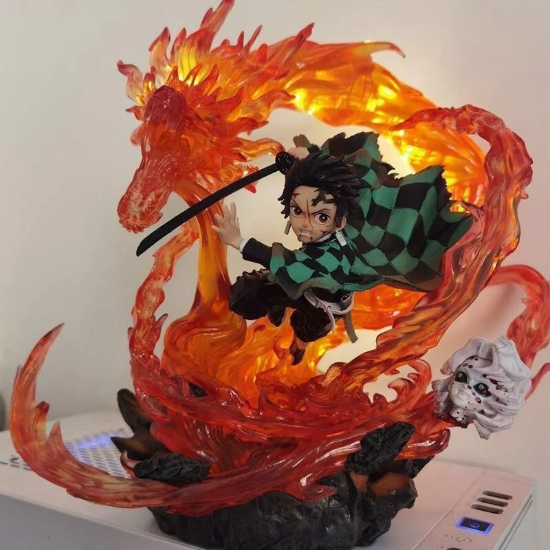 25cm New Kimetsu No Yaiba Anime Figure Figuarts Zero Tanjiro Kamado Hinokami Model Toy GK Effigy Collect Decorative Doll Gifts