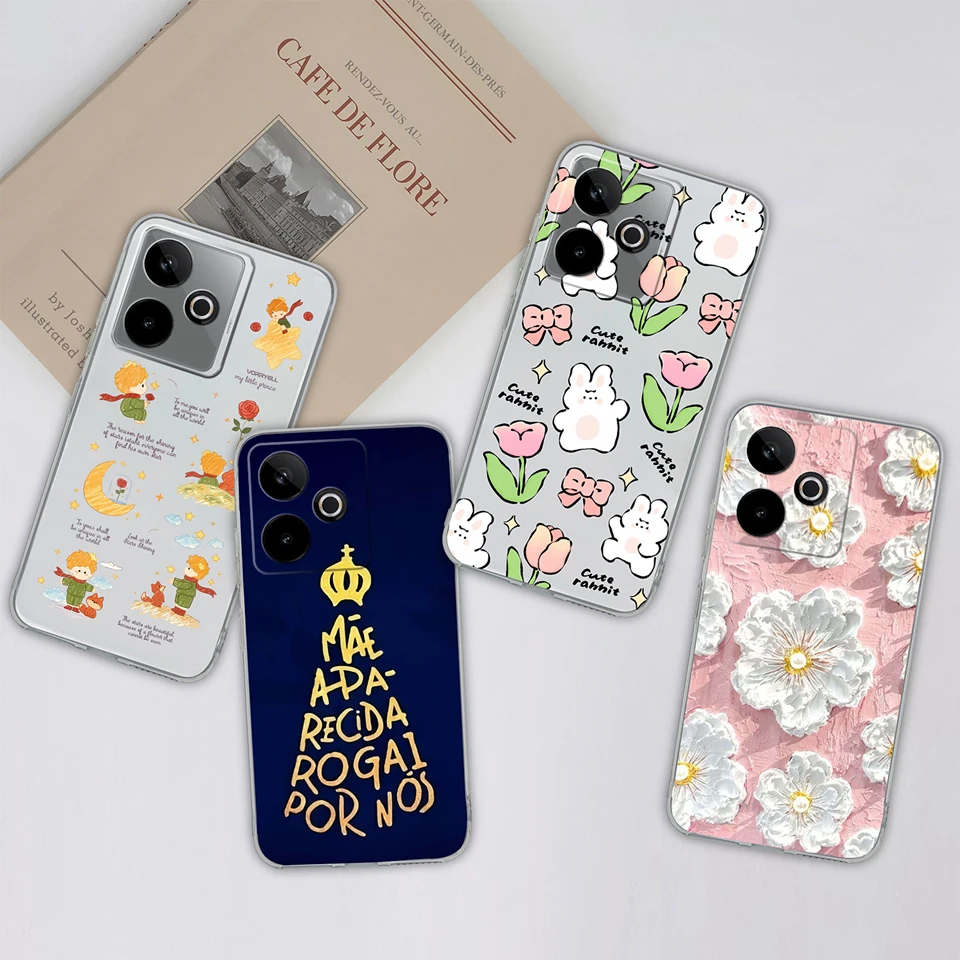 حافظة لهاتف OPPO Realme GT7 GT 7T Panda Puppy Duck مضادة للسقوط ومضادة للصدمات والغبار وواقي هاتف شفاف فريد لهاتف Realme gt7t Capa