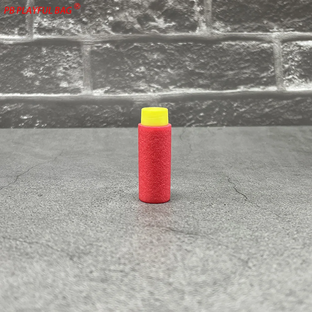 3.6x1.3 CM Korte Zachte Spons Kogels Speelgoed Schuim Munitie Paars Rood Geel Zwart Speelgoed Zachte Kogel Pistool accessoire QJ110
