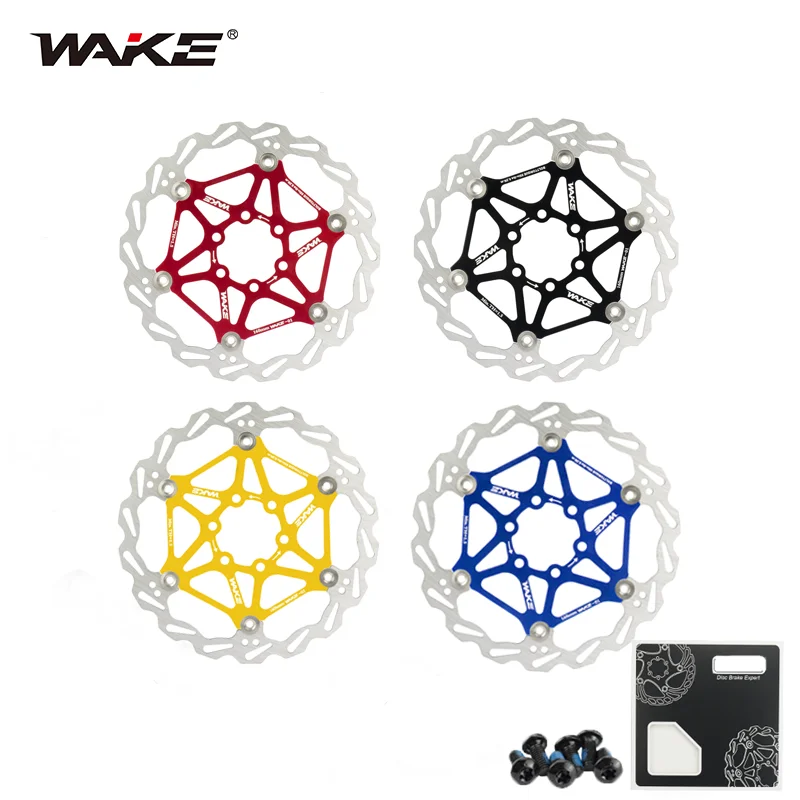 

Wake MTB Mountain Bike Brake Rotors 160/180/203mm Disc Road Bicycle Brake Floating Rotor Bike Accessories Part Cycling