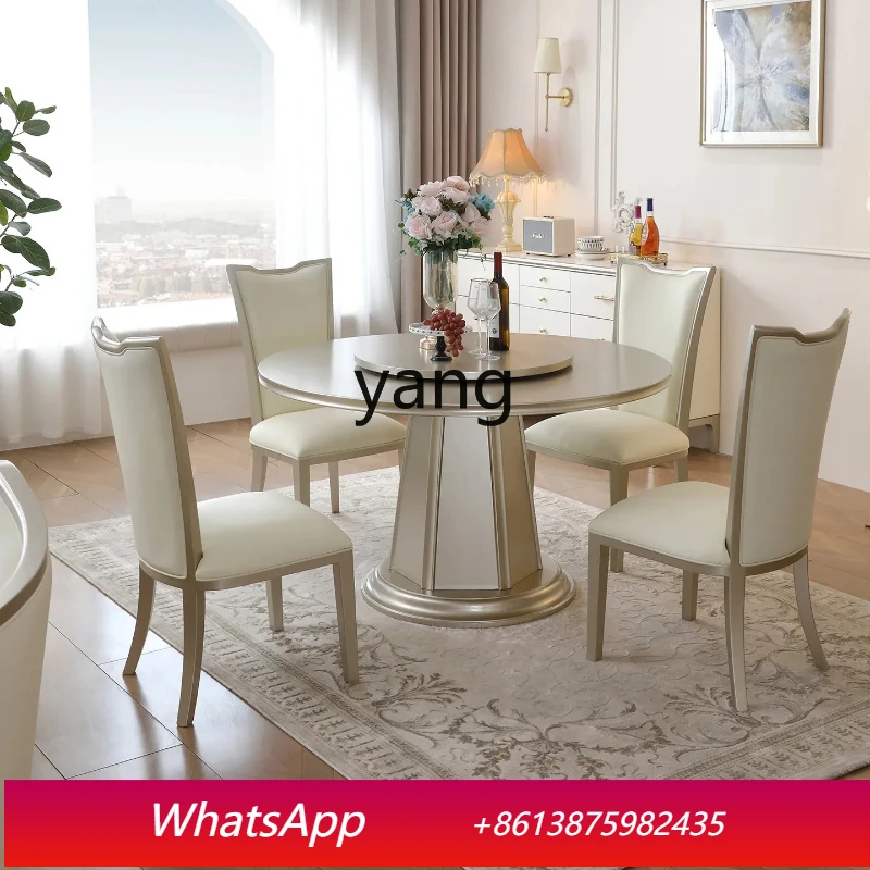 

LMM Premium Restaurant Dining Table French Cream Style Round Table