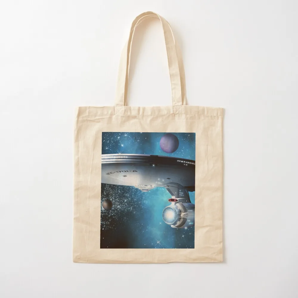 Enterprise A - Where Silence Has Lease Tote Bag sacs de shopping shoping bag Canvas shoulder bag Canvas Tote