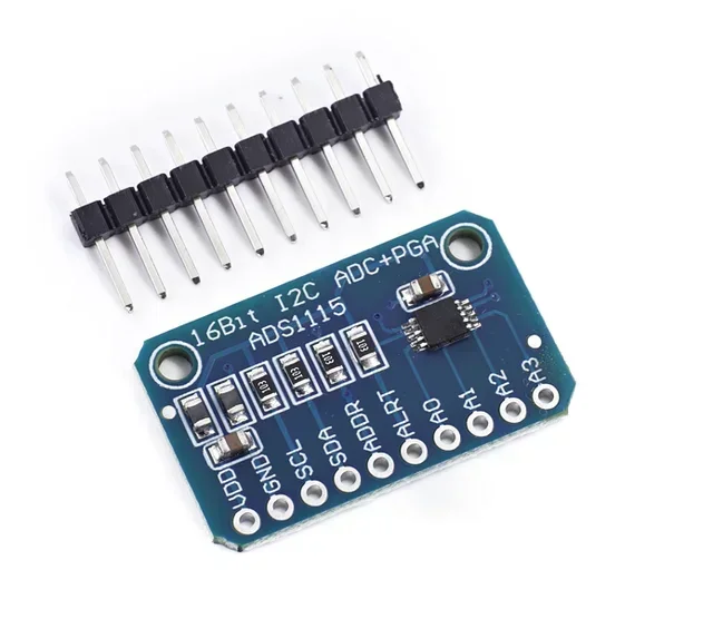 

1-10pcs I2C ADS1115 16 Bit ADC 4 channel Module with Programmable Gain Amplifier RPi Blue Board