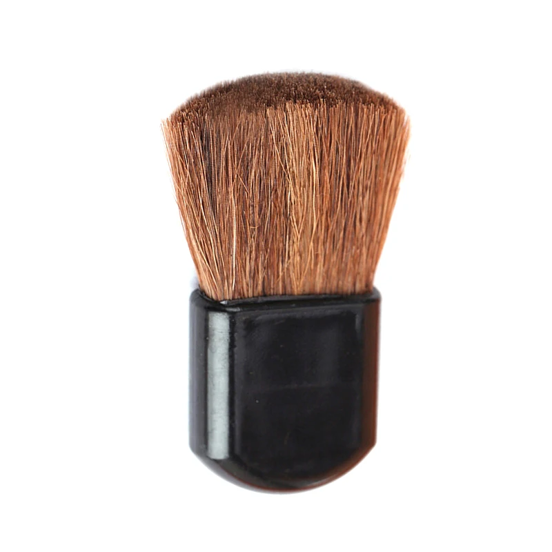 Pinceau de maquillage portable pour fard à barrage, outil cosmétique multifonctionnel, fard à joues à manche court, surbrillance, fard à joues, eye-blogueur, doux, 4.2cm