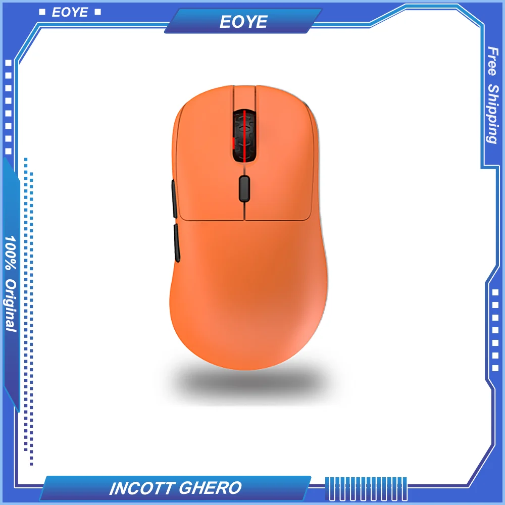 

INCOTT GHERO Wireless Dual Mode Gaming Mouse 8Khz PAW3395 Adjustable 32000DPI Lightweight Ergonomic Optical RGB Small Medium