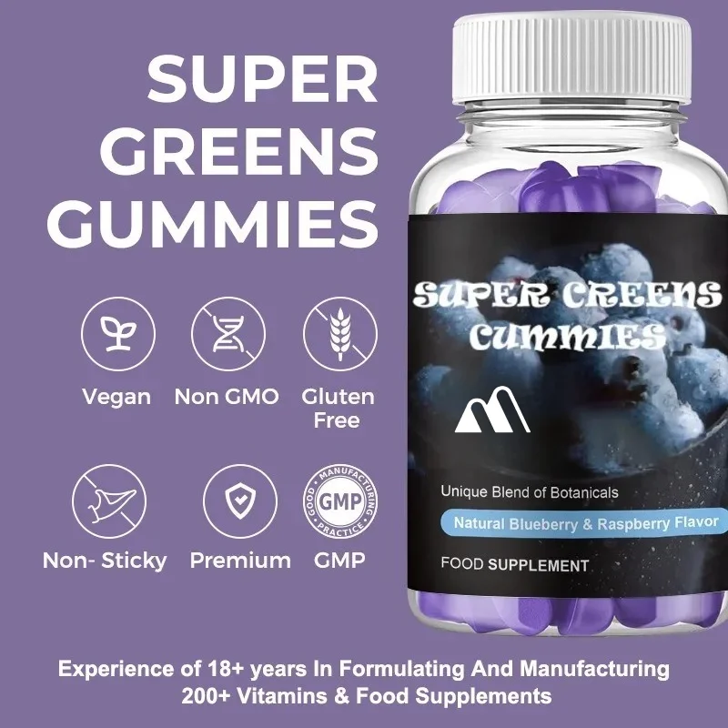 Chlorophyll Gummies for Body Odor, Healthy Skin, and Immune Digestion Support, Internal Deodorizer -60 Gummies