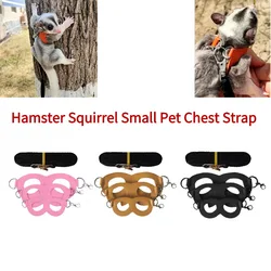 Hamster Chinchilla Mouse Rat Squirrel Harness Strap Split Traction Rope Small  Pet Chest Strap Leash Anti Lost Rope