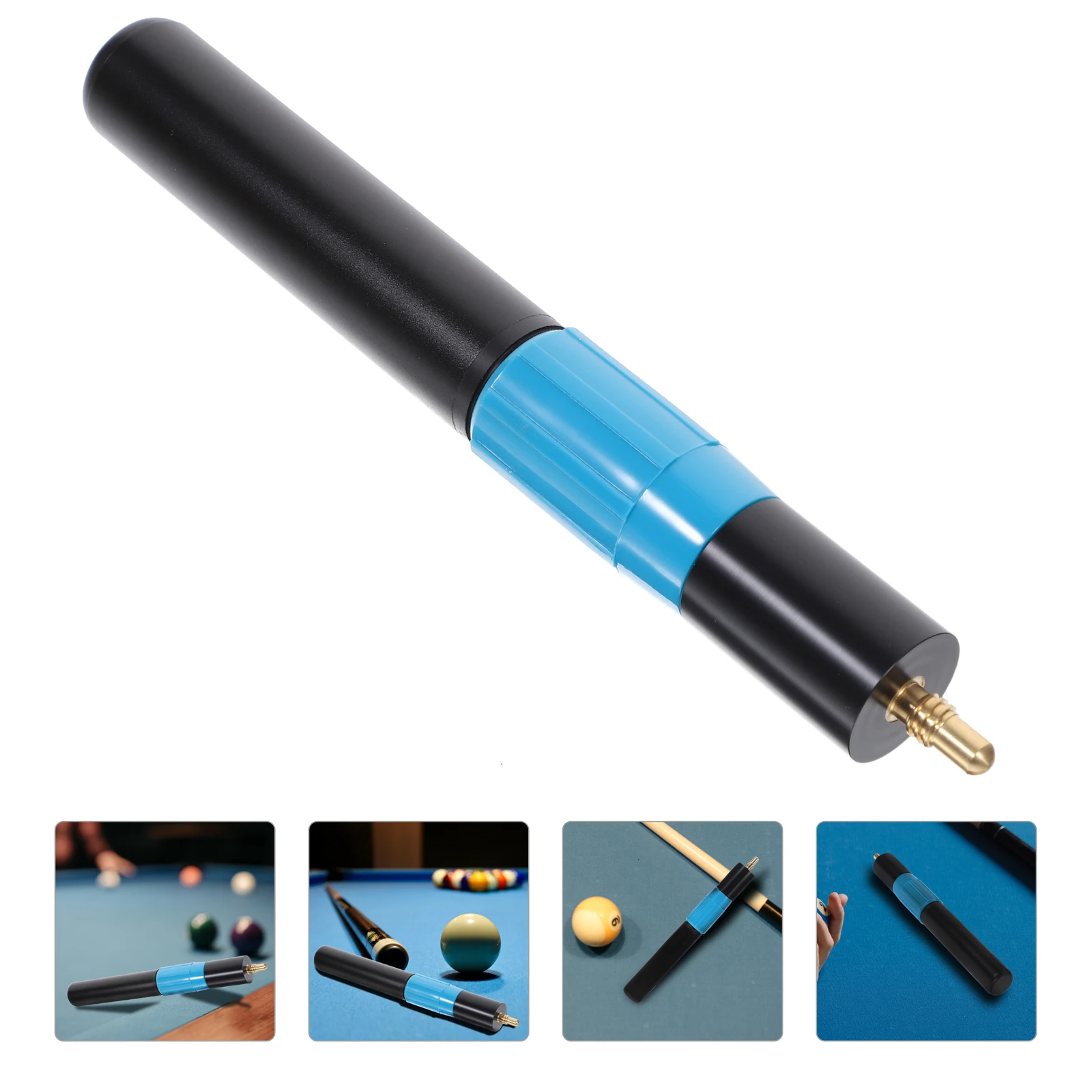 

Plastic Alloy Brass Billiard Extender Telescopic Extension Rod Durable Lightweight Replacement Pool Snooker Sports Practical