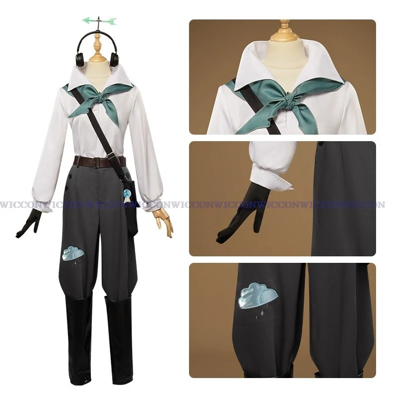 Identity V the Meteorologist Wendy Foote Cosplay Costume Outfit Halloween Unisex Blouse Pants Anime Party Suit 2025 New