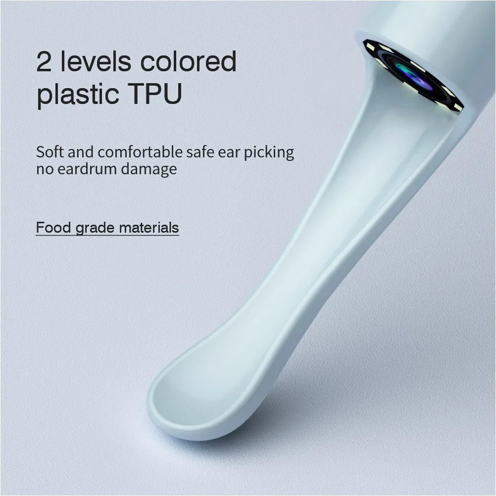 

Набор инструментов для удаления ушной серы: гибкий, с регулировкой температуры, совместим с приложением для смартфона, легко чистится, комплект для чистки ушей