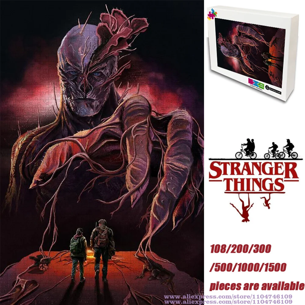 

Пазл «Очень странные дела», 108/200/300/500/1000/1500 шт., интеллектуальные пазлы, пазлы из фильмов, интеллектуальные пазлы, уникальный подарок