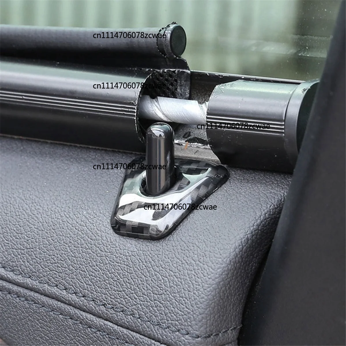 ZOCI-FOR 1Set 4Pcs for BMW-Car Door Lock Pin Cover Trim Sequins Decor Sticker