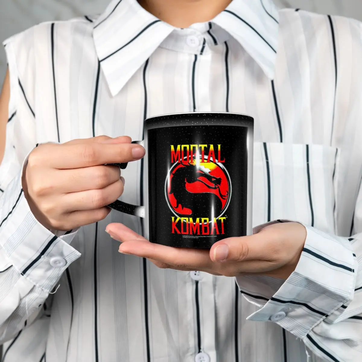 Mortal Kombat Mug Funny Ceramic Coffee Cups Tea Mugs Milk Cup Drinkware Gifts for Woman Man