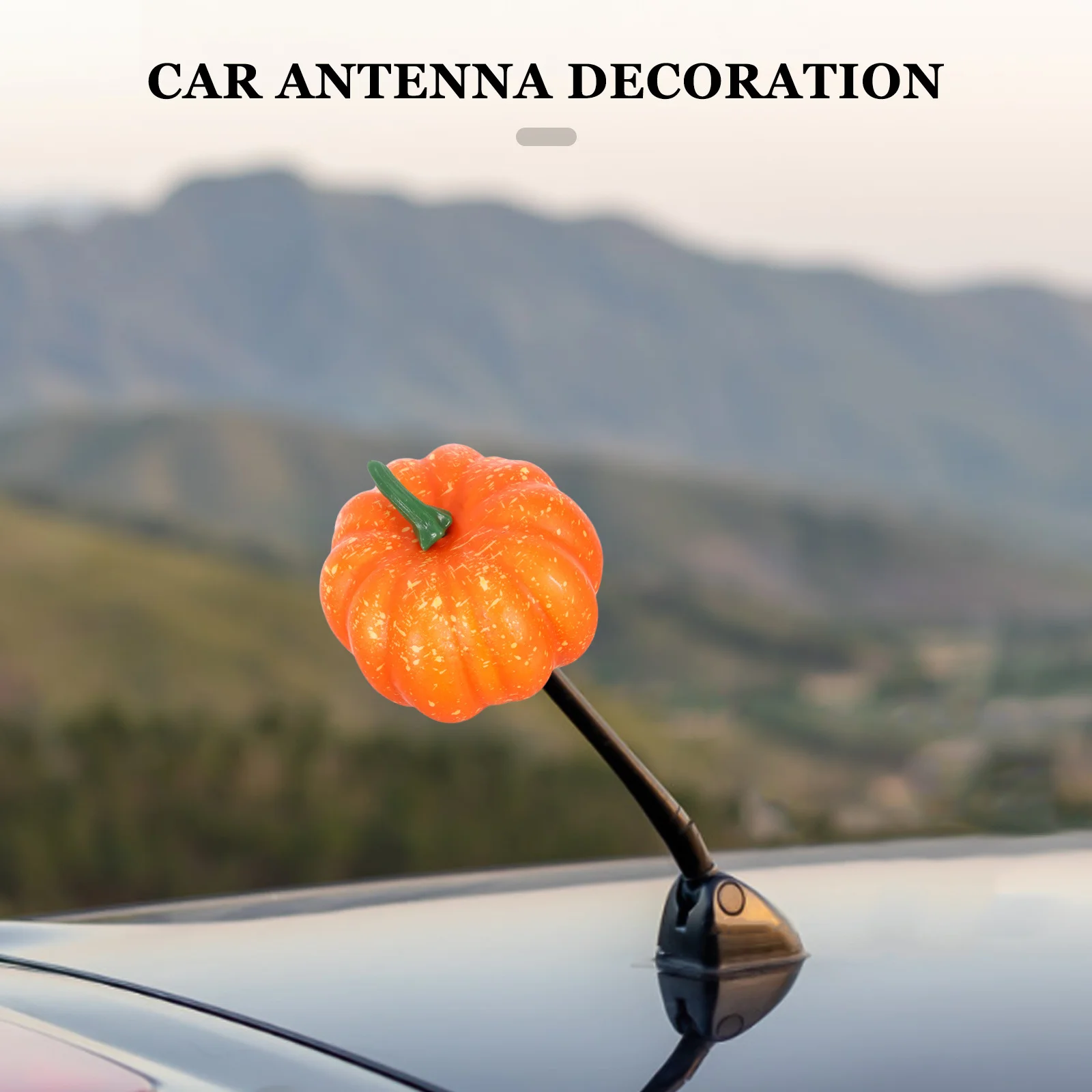 زخرفة سقف اليقطين للديكور الخارجي للسيارة ديكور خارجي هوائي توبر رغوة ملحقات السيارة #3