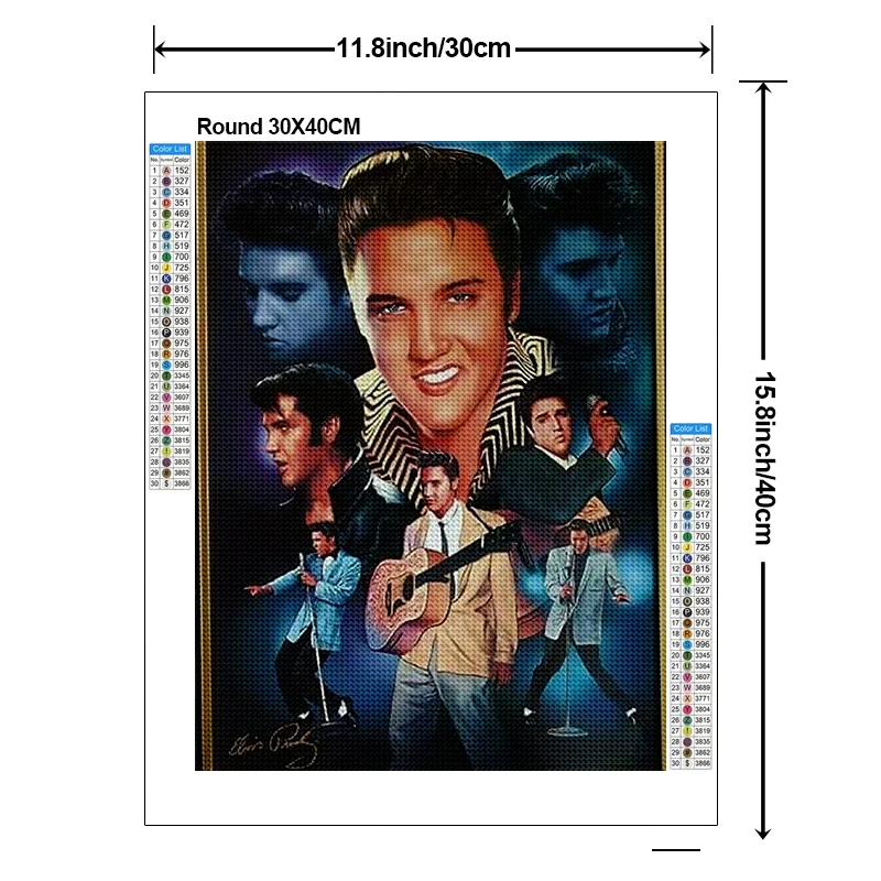 Zipper Bag 5D DIY Elvis Diamond Painting Kit American Rock Singer Sticker Diamond Embroidery Art Children\'s Gift