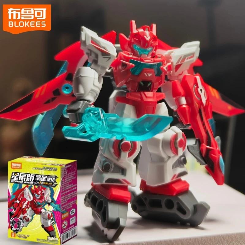 New Blokees Astral Rally Defender Version Vol.2 Blind Box Mecha Action Figure Collectible Model Toy Christmas Birthday Gift