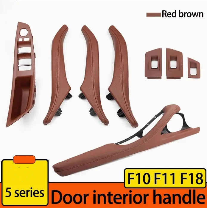 

Left Right Interior Leather Passenger Door Handle Assembly For BMW 5 Series F10 F11 F18 520i 523i 525i 528i 535i