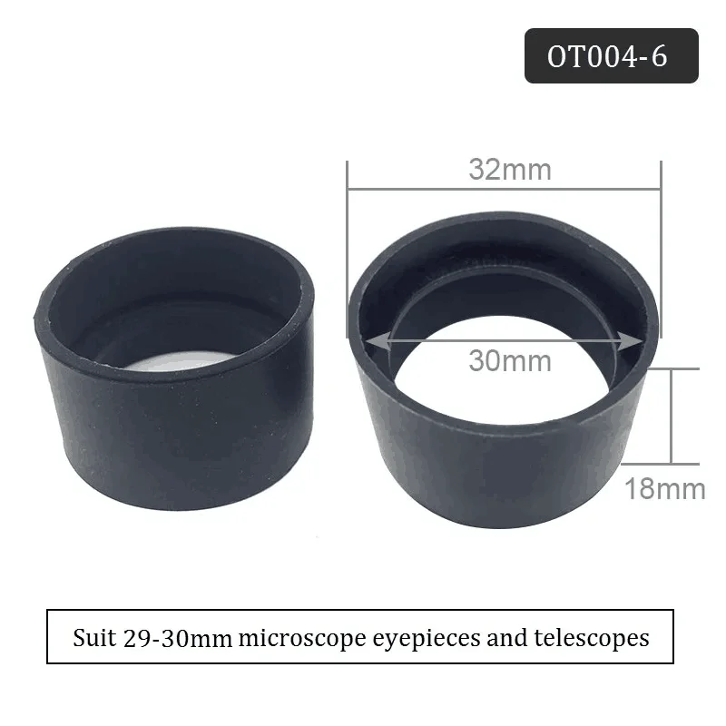 Coppe Oculari In Gomma Morbida Per Microscopi E Binocoli – Diametro Interno Regolabile 28-37mm, Riduce L'affaticamento Degli Occhi