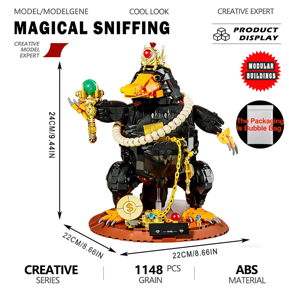 

Magical Sniffing Mole Building Blocks Magical Animal Movie Model Puzzle Assembly Sets Bricks Xmas Toys Gifts For Girl Home Decor
