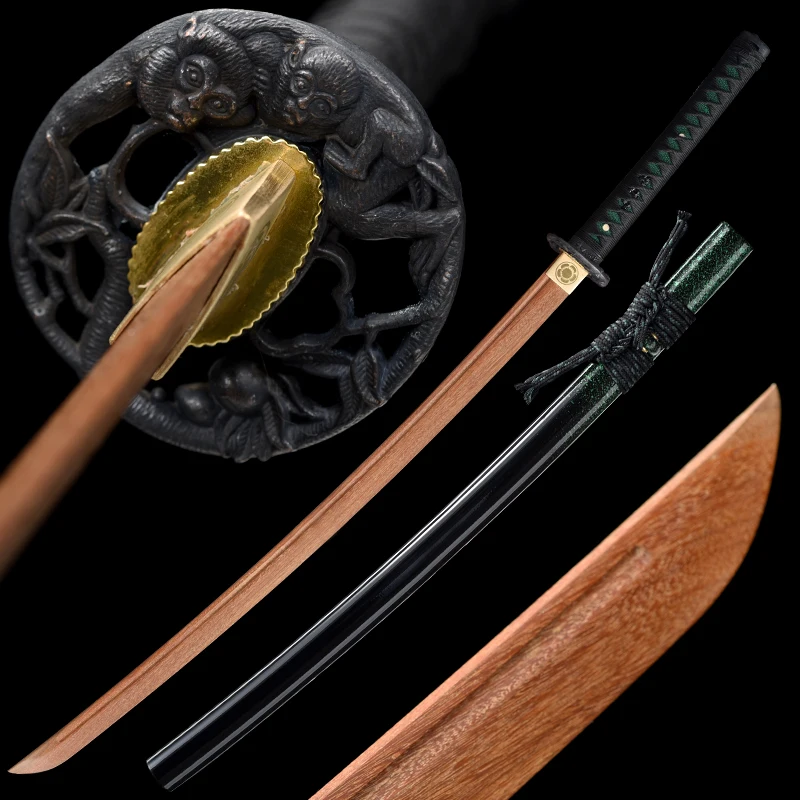 Japanische Samurai Katana Palisander Klinge iaido/iaito echte handgemachte Full Tang 41 Zoll funktionale Catana lackiert Saya Holz Schwert