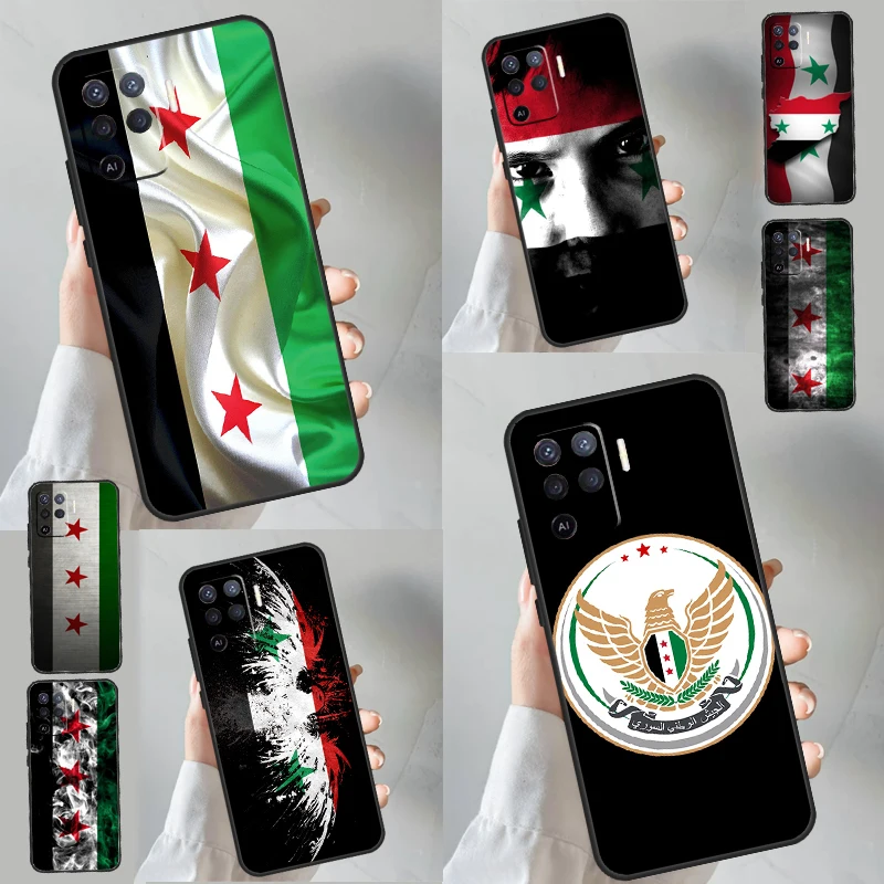 Flag of Syria For OPPO A74 A94 A54 A17 A77 A58 A78 A98 A15 A5 A9 A96 A76 A16 A52 A72 A79 A53S A57S Case